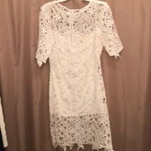 White lace dress